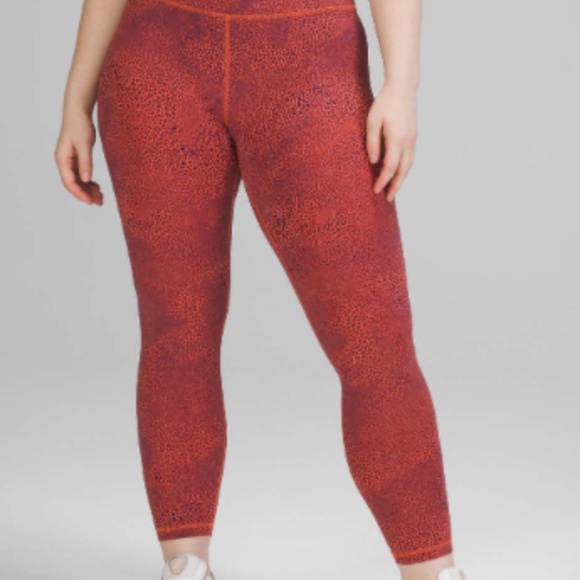 Lululemon Wunder Train High-Rise Tight 25" Crackle Glaze Size 4 - Picture 2 of 5